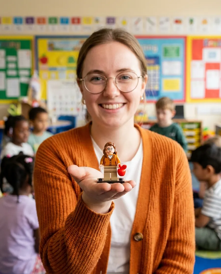 Concept render: nurse & teacher gifts gift with custom minifigures